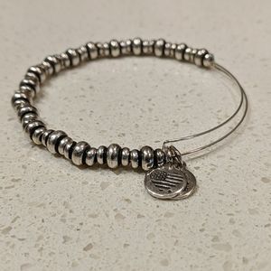 Alex & Ani Silver Bead Wrap Bracelet